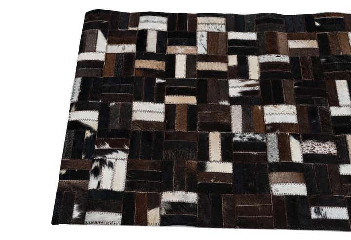 2' x 3' Cowhide Leather Rug