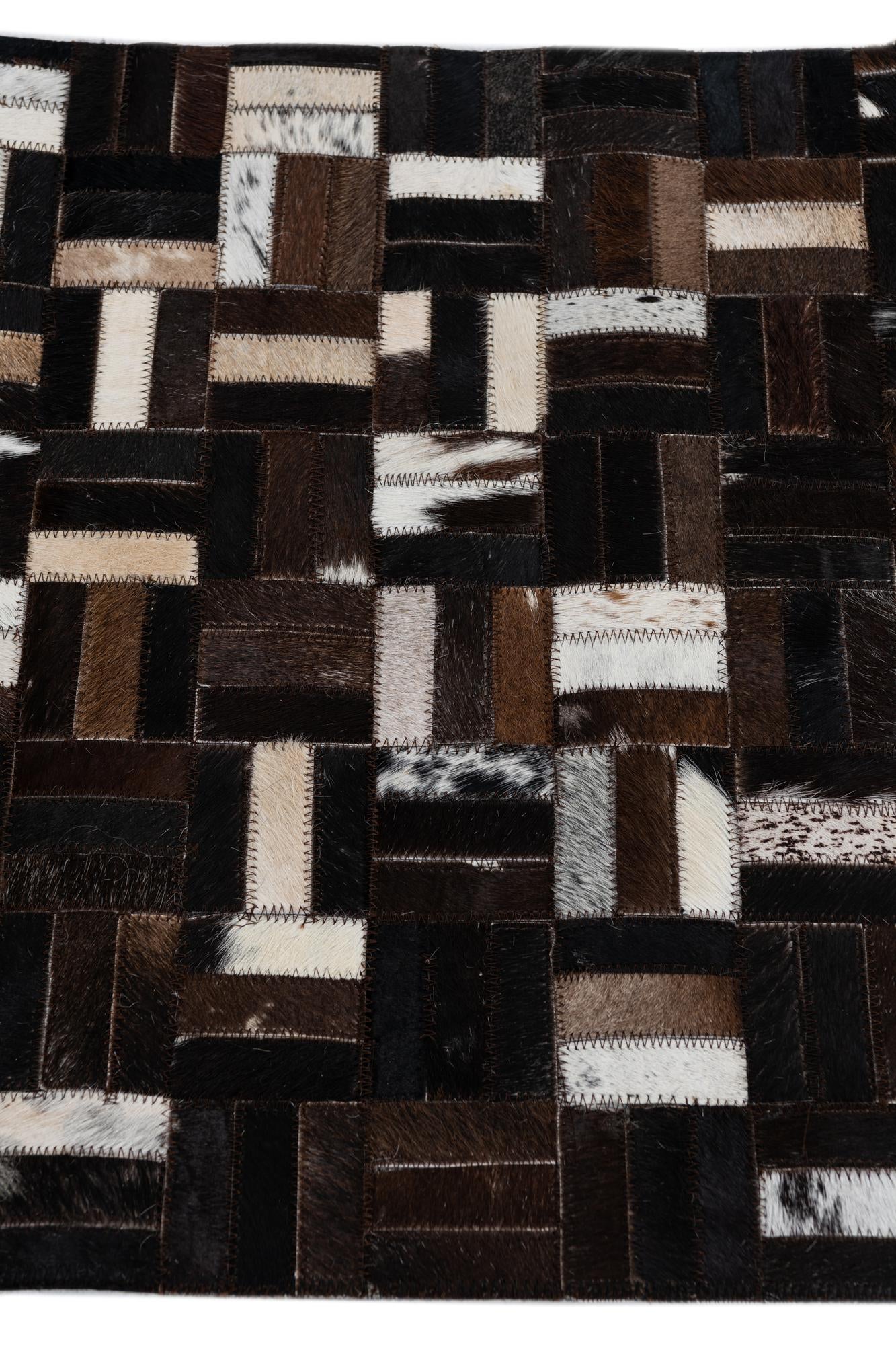 2' x 3' Cowhide Leather Rug