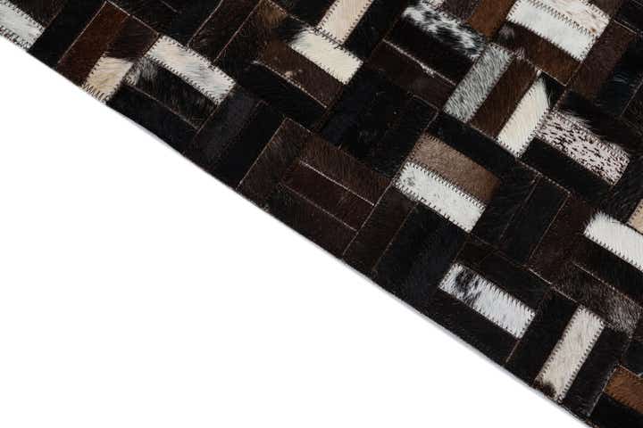 2' x 3' Cowhide Leather Rug