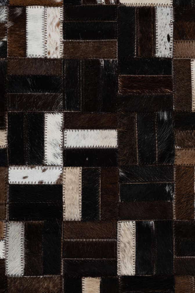 2' x 3' Cowhide Leather Rug