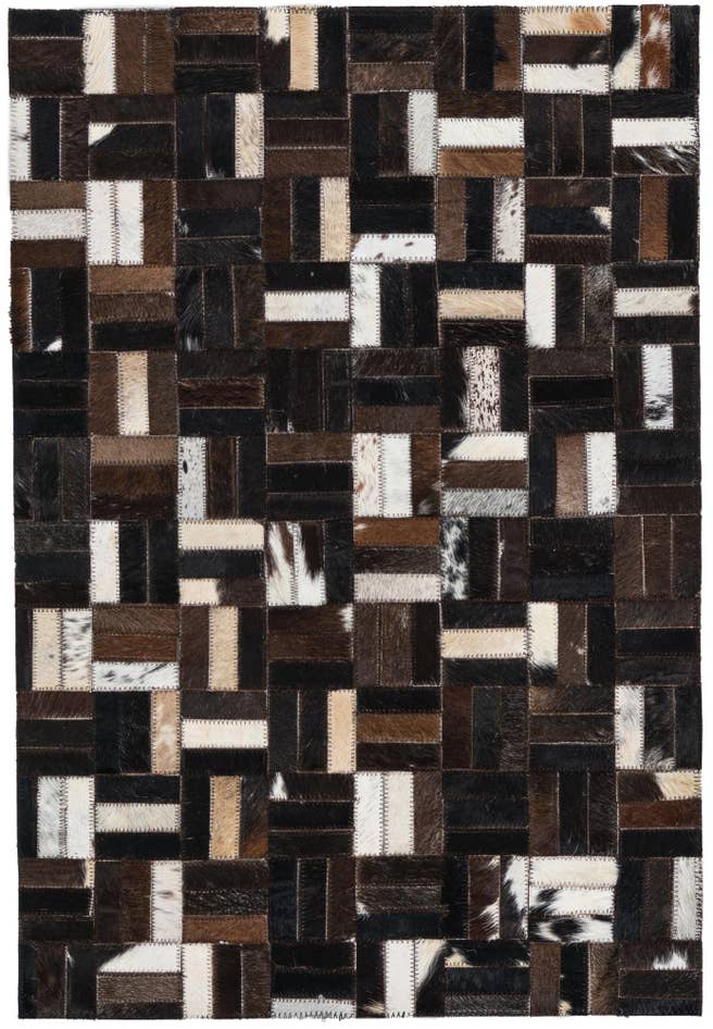 Detail image of 2' x 3' Cowhide Leather Rug