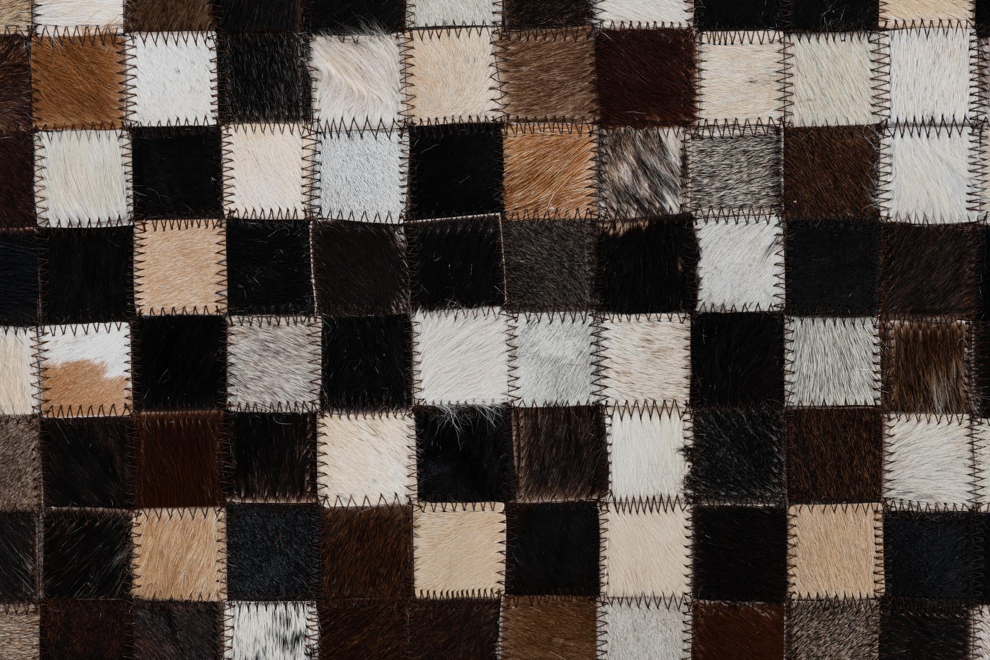 2' x 3' Cowhide Leather Rug