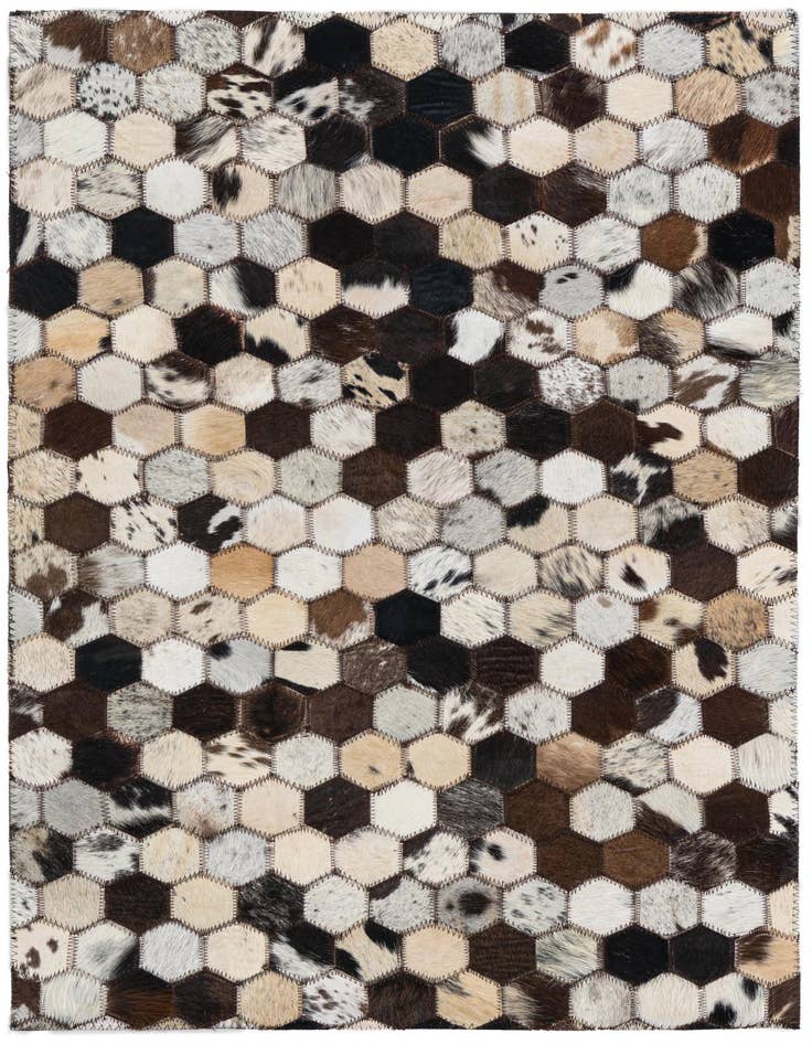 Detail image of 2' x 3' Cowhide Leather Rug
