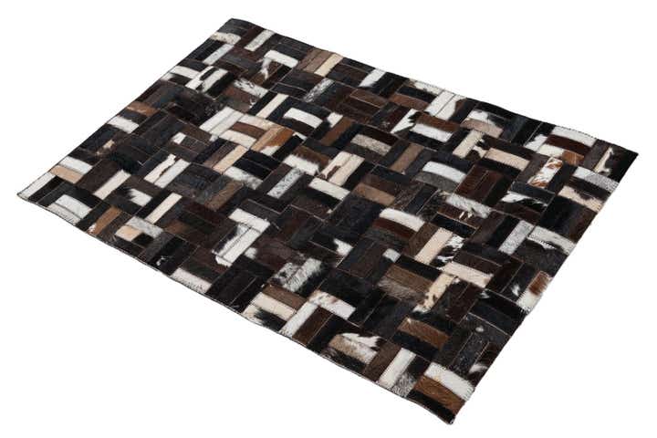 2' x 3' Cowhide Leather Rug