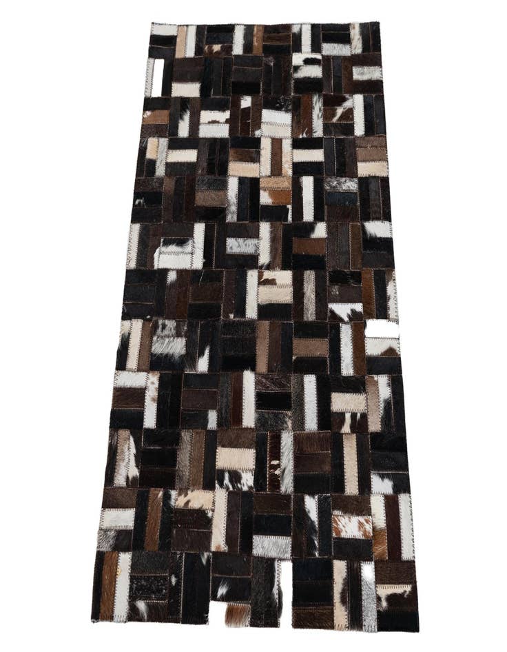 Detail image of 2' x 3' Cowhide Leather Rug