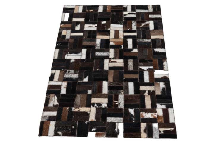 2' x 3' Cowhide Leather Rug