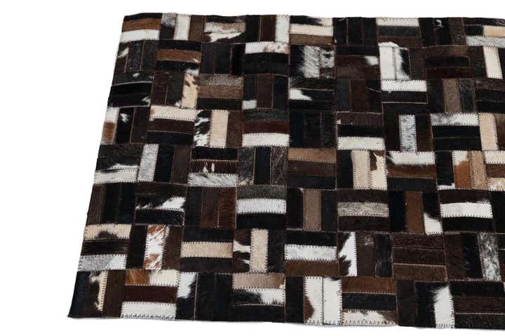 2' x 3' Cowhide Leather Rug