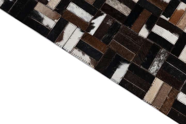 2' x 3' Cowhide Leather Rug