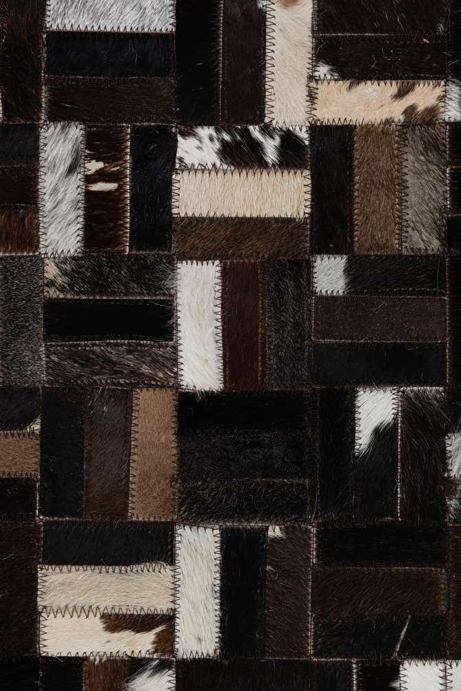 2' x 3' Cowhide Leather Rug