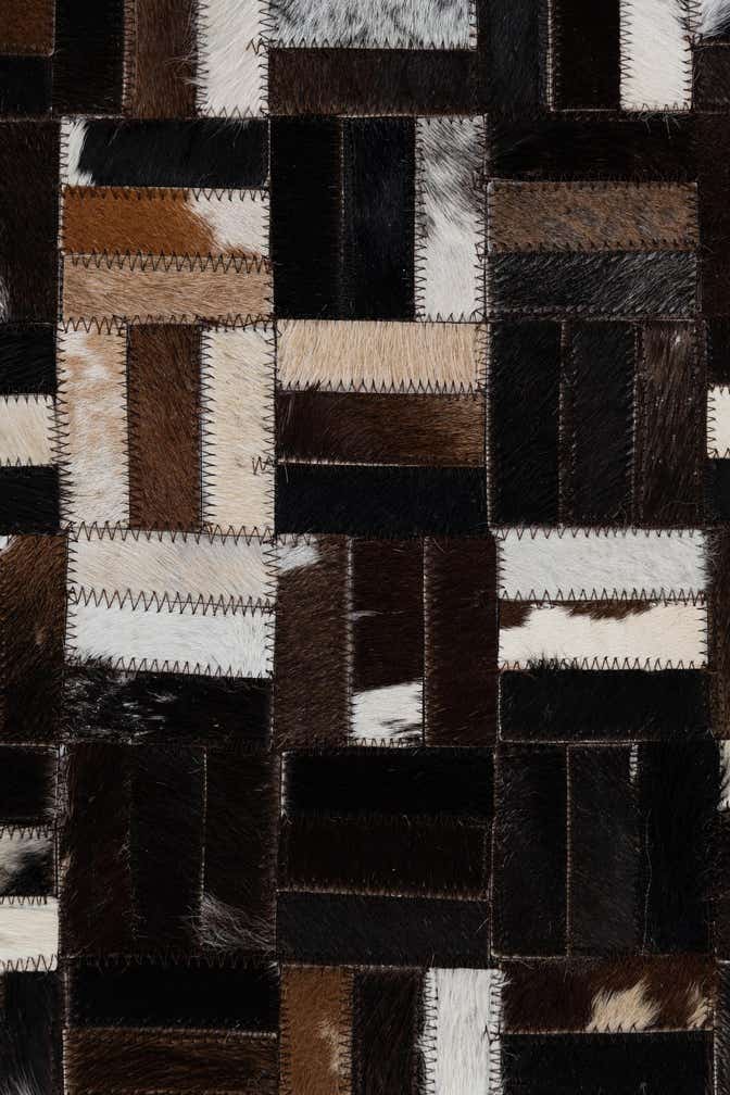 2' x 3' Cowhide Leather Rug