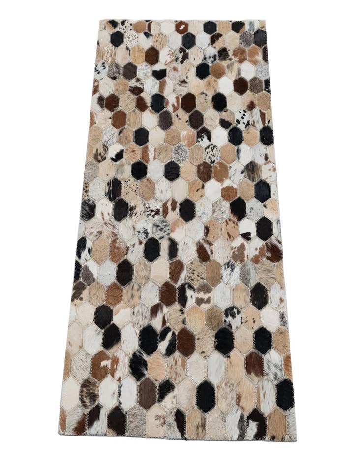 Detail image of 2' x 3' Cowhide Leather Rug