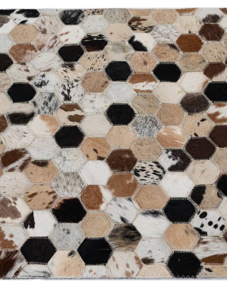 Detail image of 2' x 3' Cowhide Leather Rug