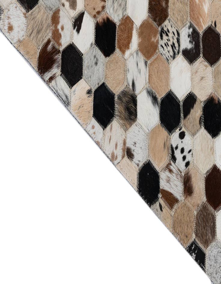 Detail image of 2' x 3' Cowhide Leather Rug