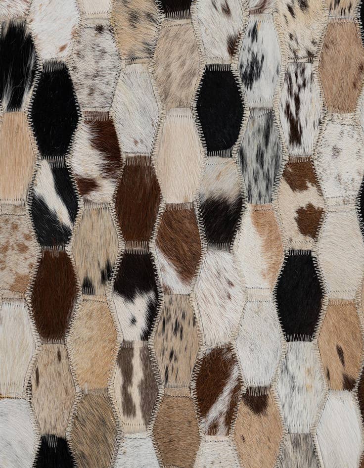 Detail image of 2' x 3' Cowhide Leather Rug