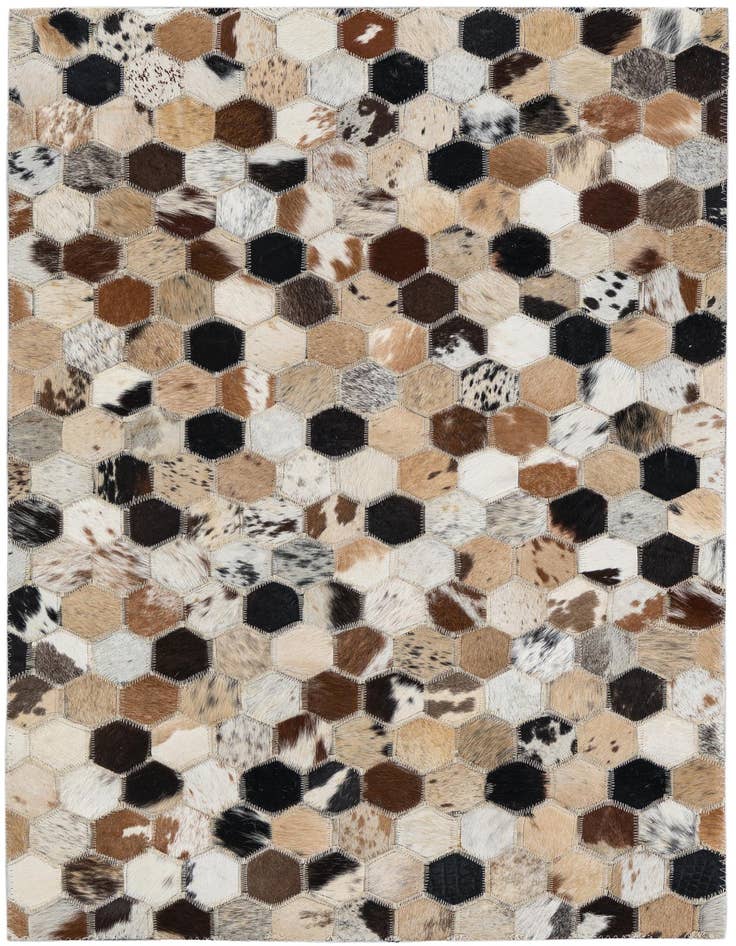 Detail image of 2' x 3' Cowhide Leather Rug