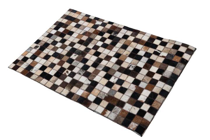 2' x 3' Cowhide Leather Rug