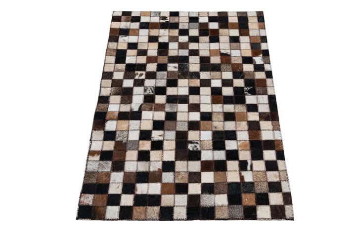 2' x 3' Cowhide Leather Rug