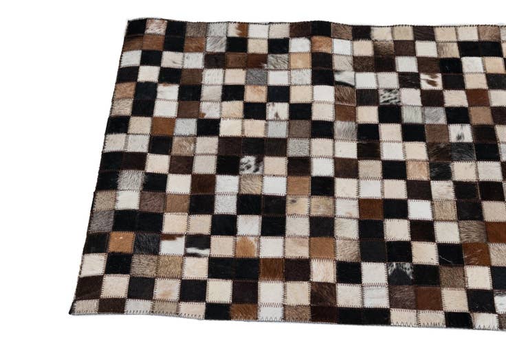 Detail image of 2' x 3' Cowhide Leather Rug