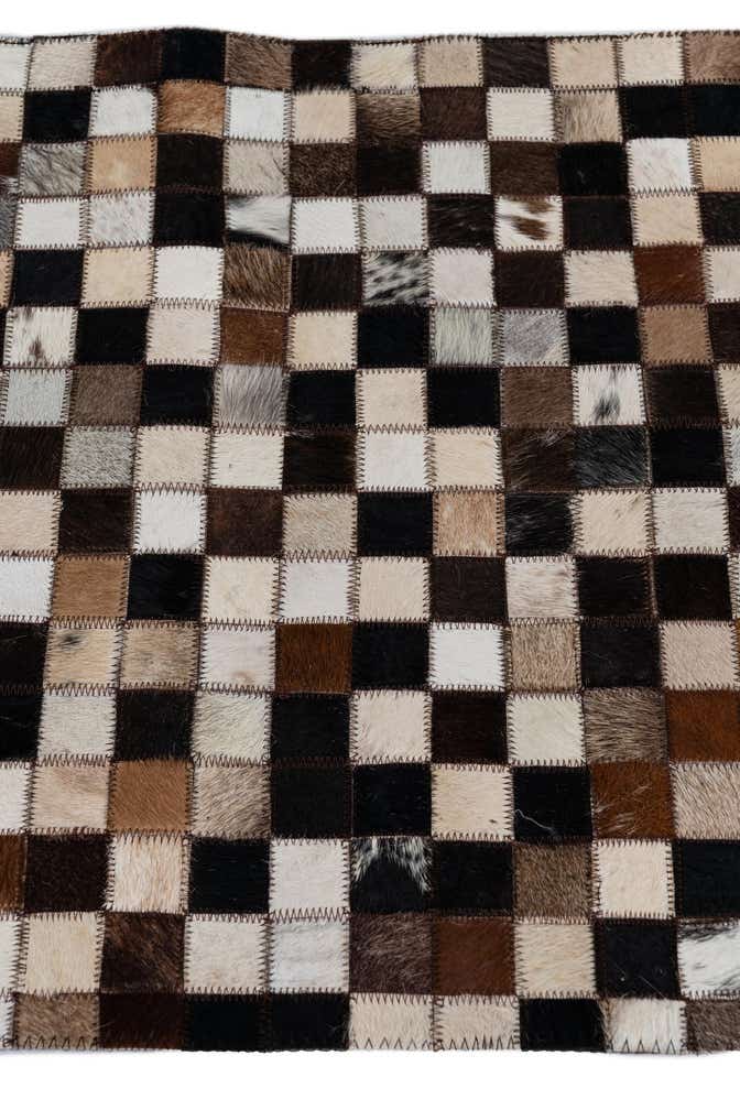 2' x 3' Cowhide Leather Rug