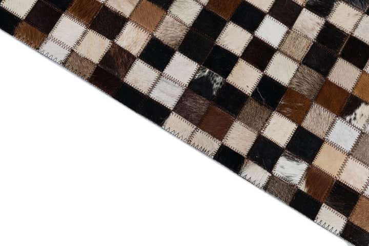 2' x 3' Cowhide Leather Rug