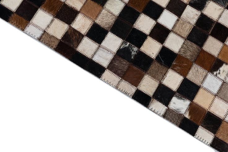Detail image of 2' x 3' Cowhide Leather Rug
