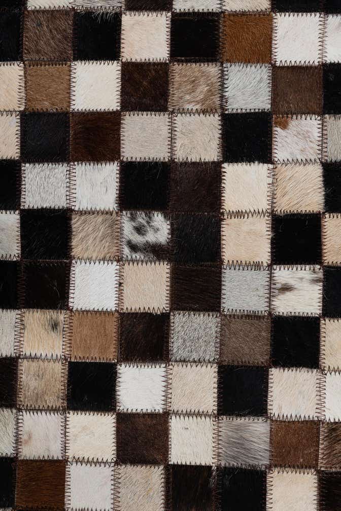 2' x 3' Cowhide Leather Rug