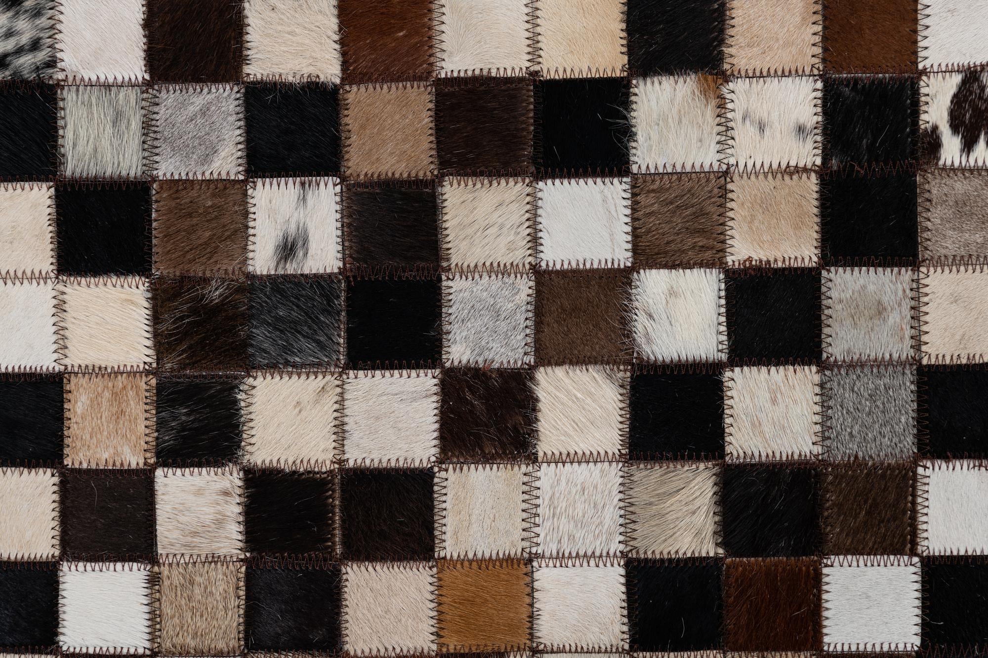 2' x 3' Cowhide Leather Rug