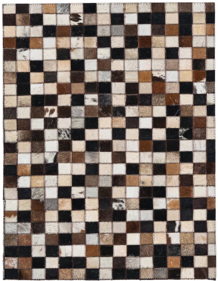 Detail image of 2' x 3' Cowhide Leather Rug