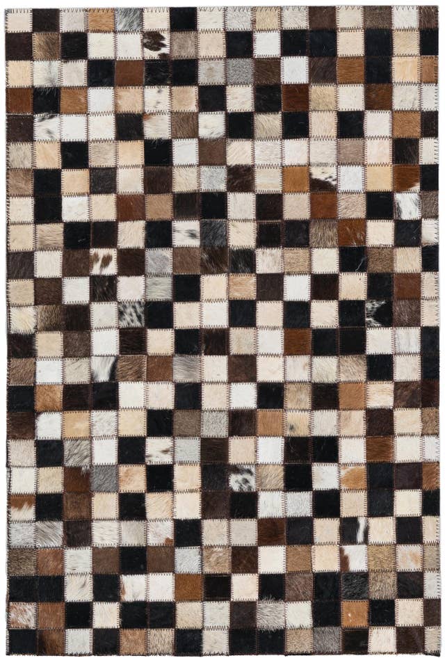 Detail image of 2' x 3' Cowhide Leather Rug