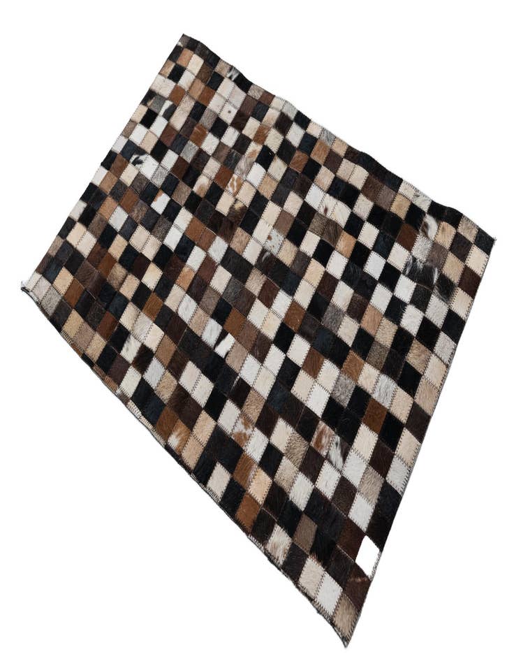 Detail image of 2' x 3' 1 Cowhide Leather Rug