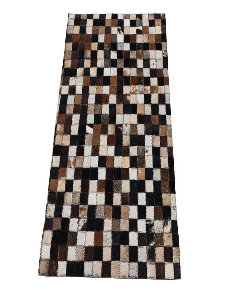 Detail image of 2' x 3' 1 Cowhide Leather Rug