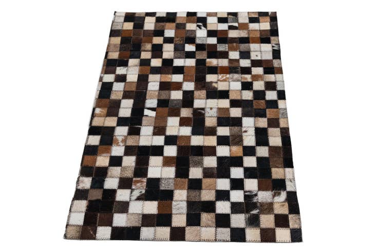 Detail image of 2' x 3' 1 Cowhide Leather Rug