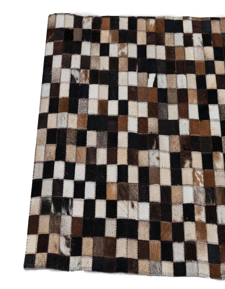 Detail image of 2' x 3' 1 Cowhide Leather Rug