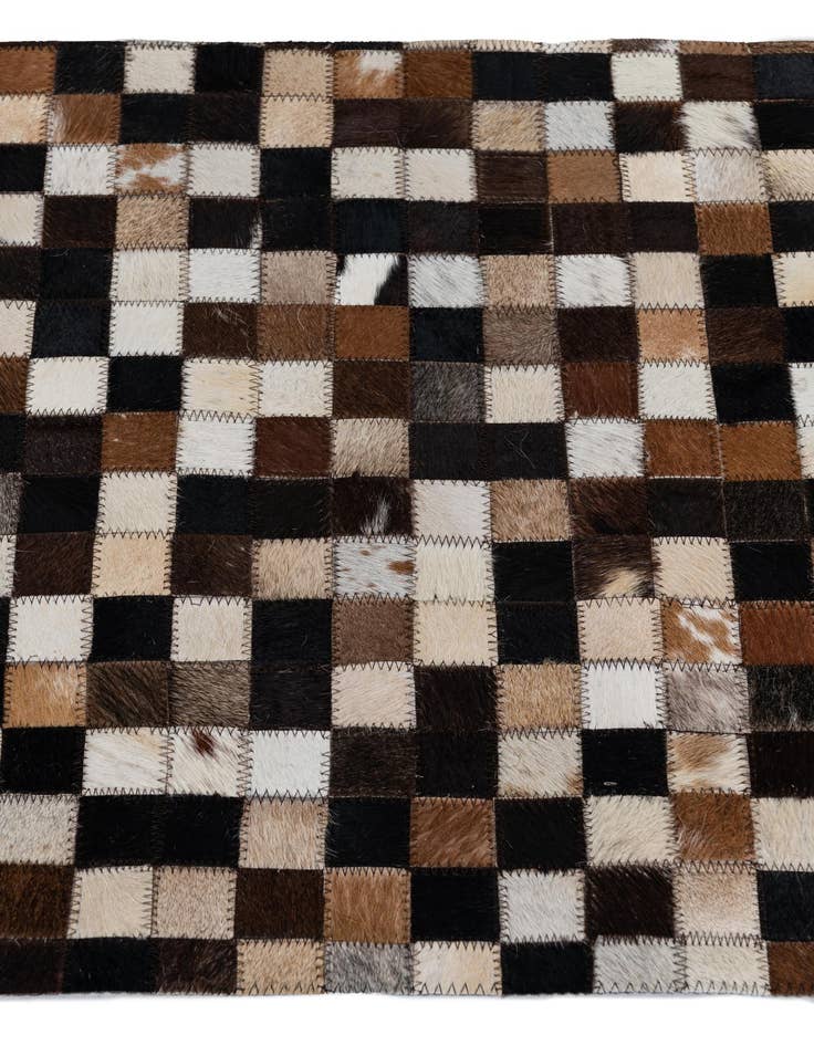 Detail image of 2' x 3' 1 Cowhide Leather Rug