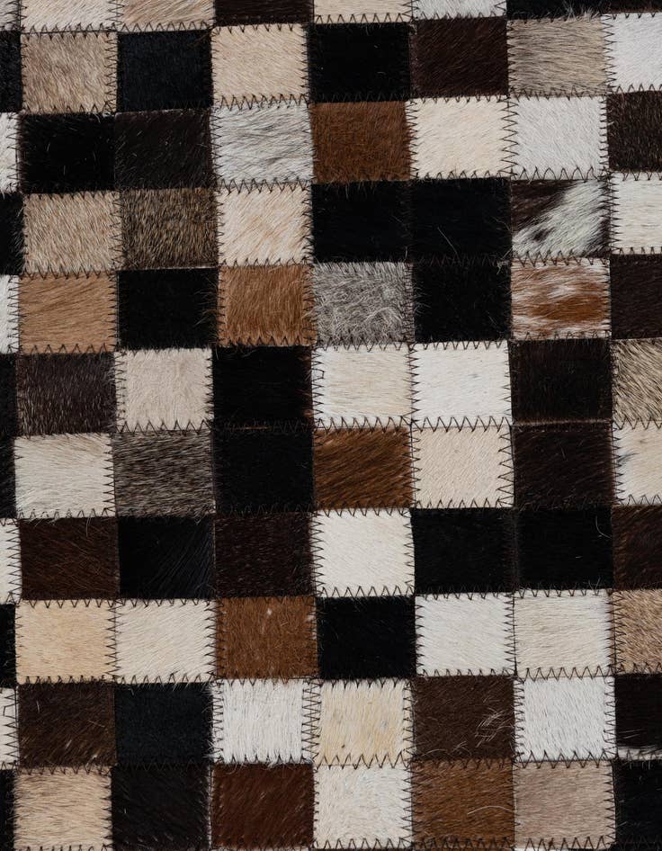 Detail image of 2' x 3' 1 Cowhide Leather Rug