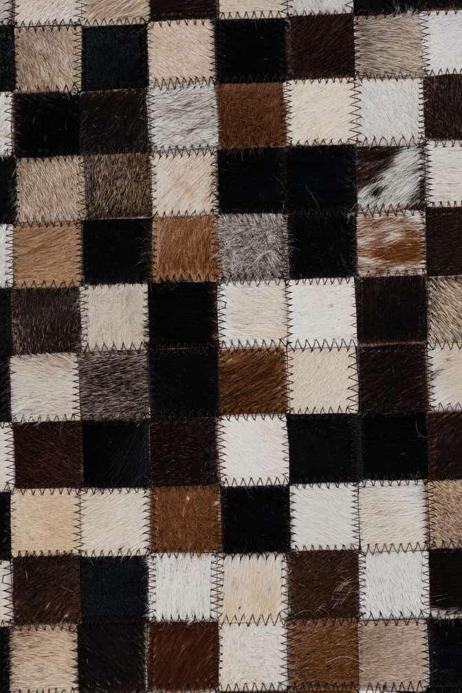 2' x 3' 1 Cowhide Leather Rug