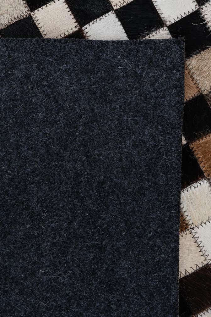2' x 3' 1 Cowhide Leather Rug