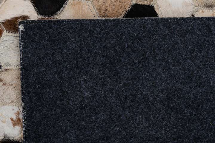 2' x 3' 1 Cowhide Leather Rug