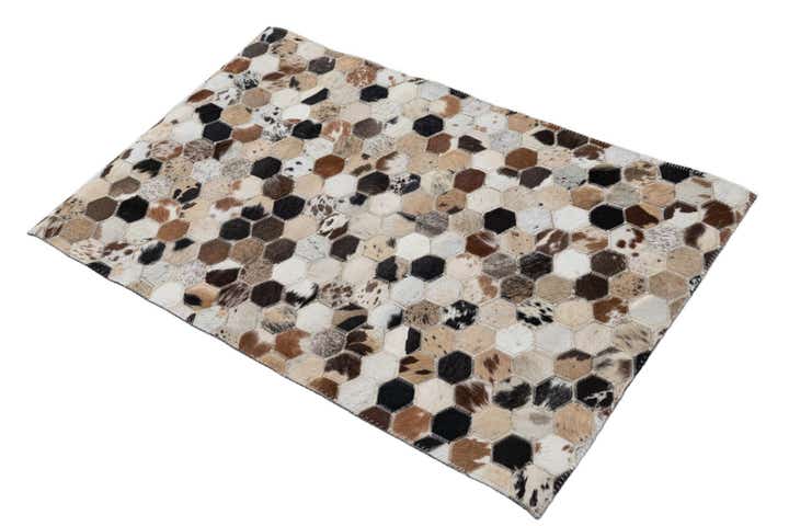 2' x 3' Cowhide Leather Rug