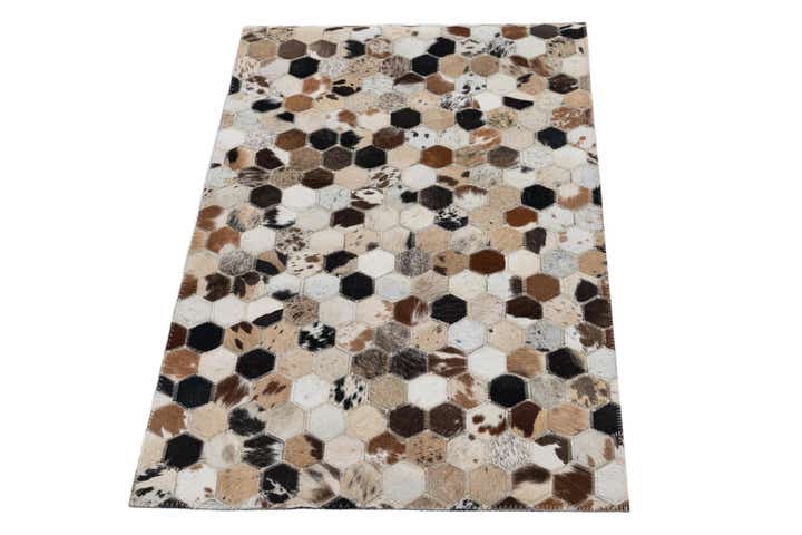 2' x 3' Cowhide Leather Rug