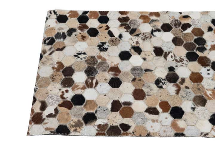 2' x 3' Cowhide Leather Rug
