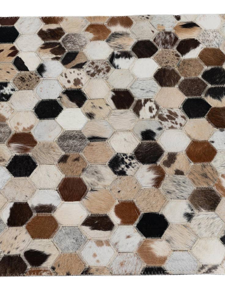 Detail image of 2' x 3' Cowhide Leather Rug