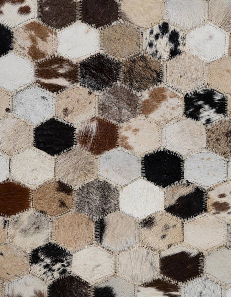 Detail image of 2' x 3' Cowhide Leather Rug