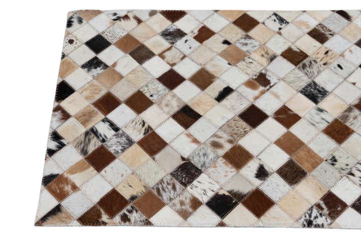 2' x 3' Cowhide Leather Rug