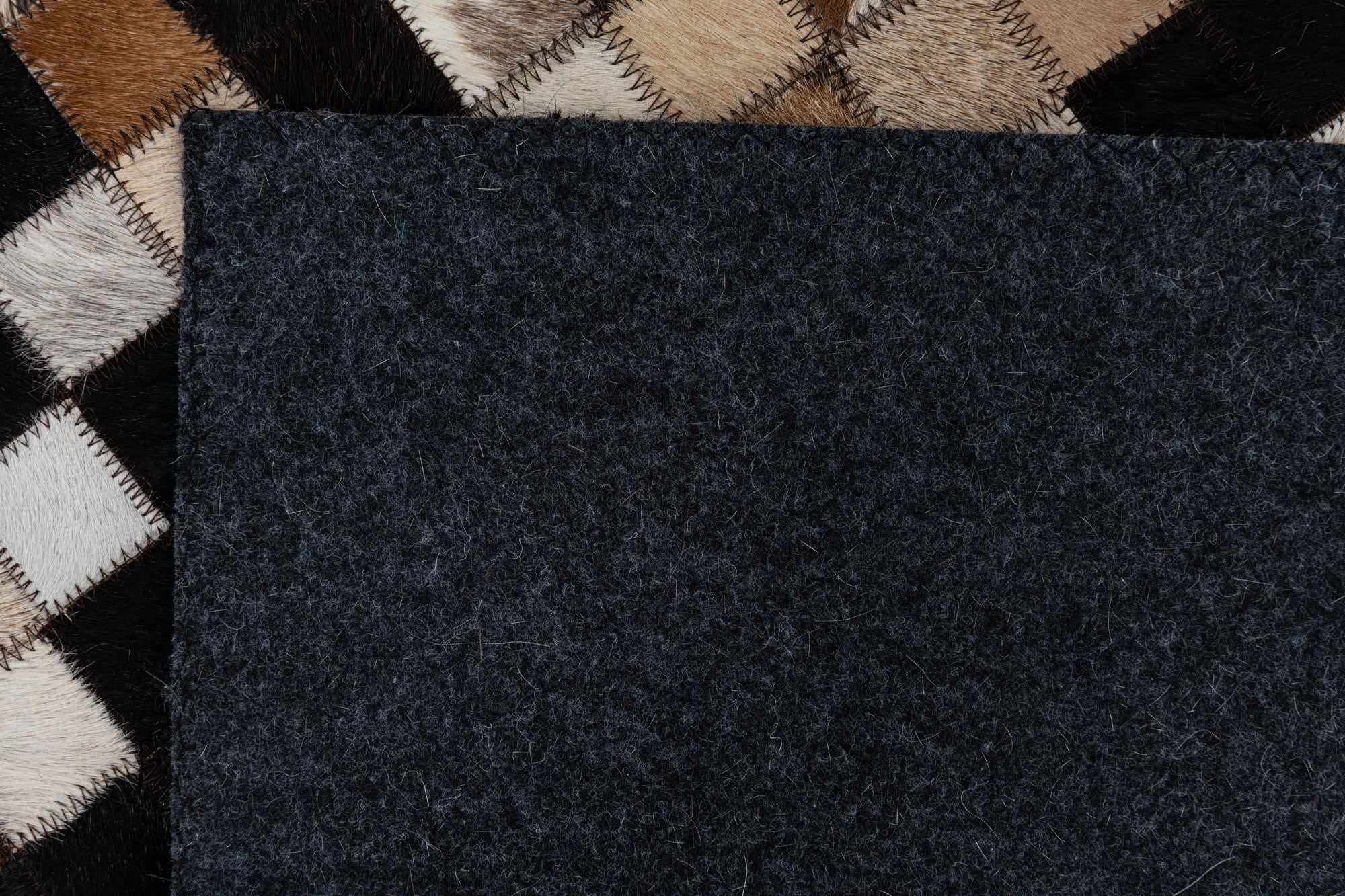 2' x 3' Cowhide Leather Rug