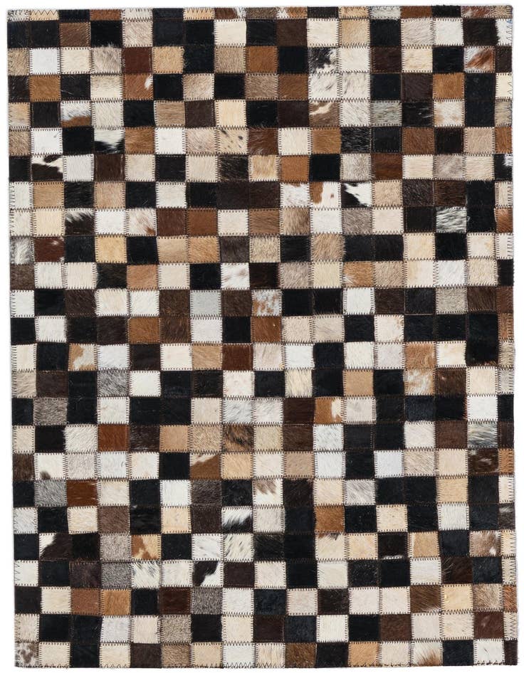 Detail image of 2' x 3' Cowhide Leather Rug