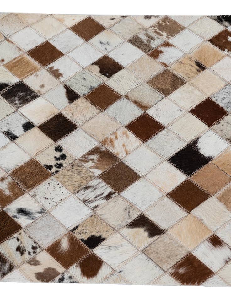 Detail image of 2' x 3' Cowhide Leather Rug