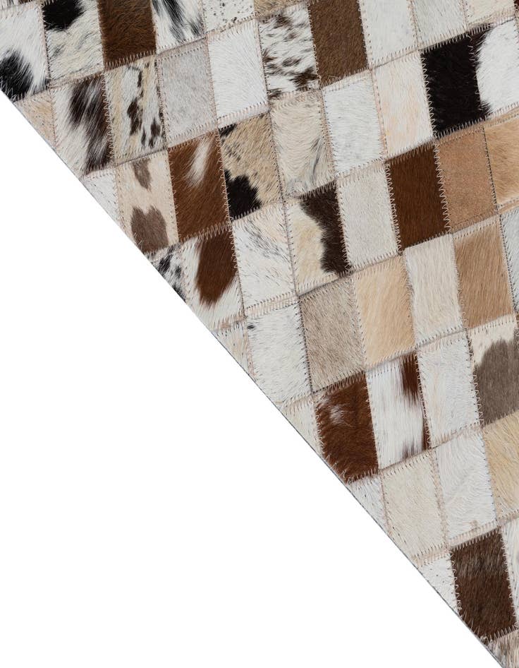 Detail image of 2' x 3' Cowhide Leather Rug