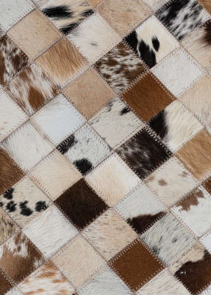 2' x 3' Cowhide Leather Rug
