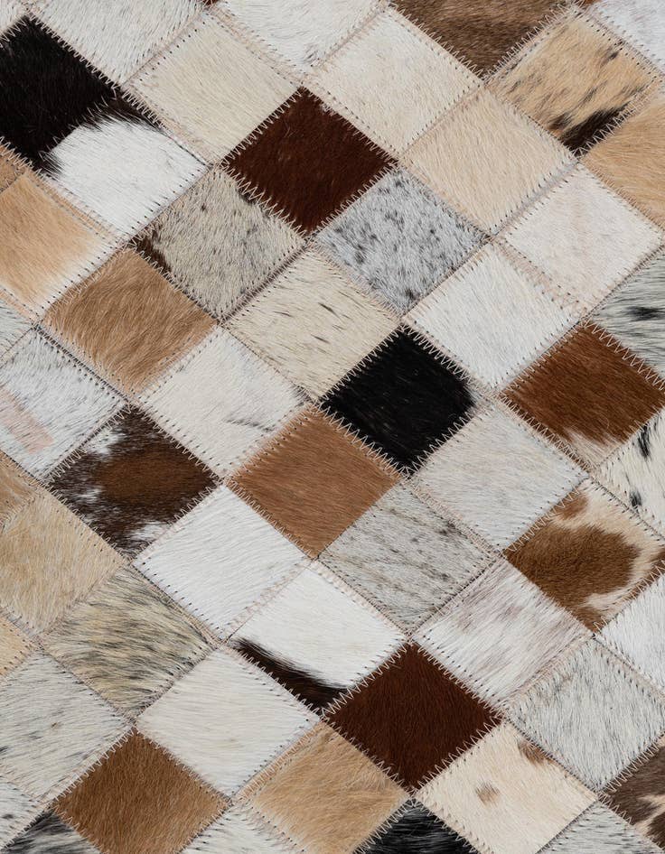 Detail image of 2' x 3' Cowhide Leather Rug